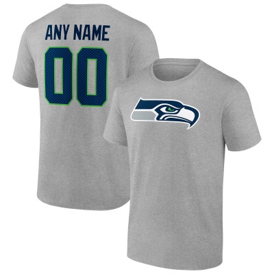 Именная футболка Seattle Seahawks Team Authentic - Heathered Gray