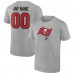 Именная футболка Tampa Bay Buccaneers Team Authentic - Heathered Gray