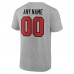 Именная футболка Tampa Bay Buccaneers Team Authentic - Heathered Gray
