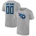 Именная футболка Tennessee Titans Team Authentic - Heathered Gray