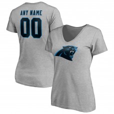 Футболка Carolina Panthers Womens Team Authentic Custom V-Neck - Gray