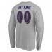 Именная футболка с длинным рукавом Baltimore Ravens Team Authentic - Gray
