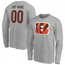 Именная футболка Cincinnati Bengals Team Authentic - Gray