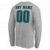Футболка с длинным рукавом Philadelphia Eagles Team Authentic Custom - Gray