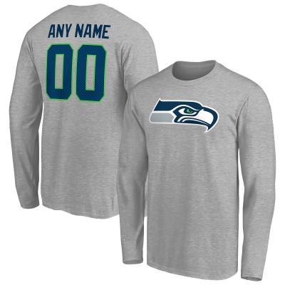 Именная футболка Seattle Seahawks Team Authentic - Gray