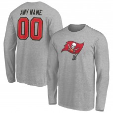 Именная футболка с длинным рукавом Tampa Bay Buccaneers Team Authentic - Gray