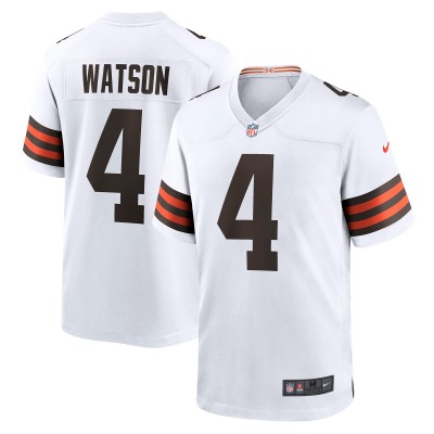 Cleveland Browns Deshaun Watson Nike White Game Jersey