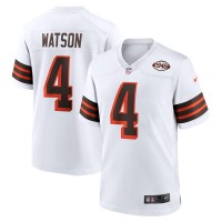 Cleveland Browns Deshaun Watson Nike White Alternate Game Jersey