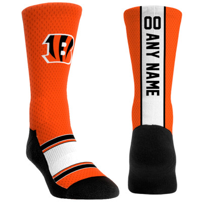 Детские Именные носки Cincinnati Bengals Rock Em Jersey Crew