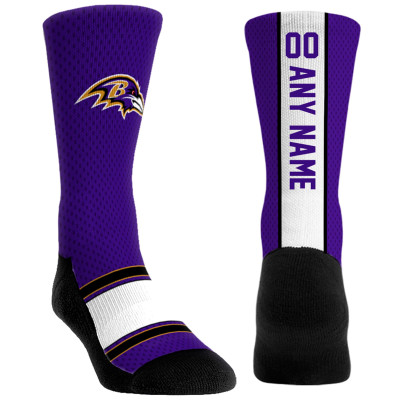 Именные носки Unisex Baltimore Ravens Rock Em Jersey Crew