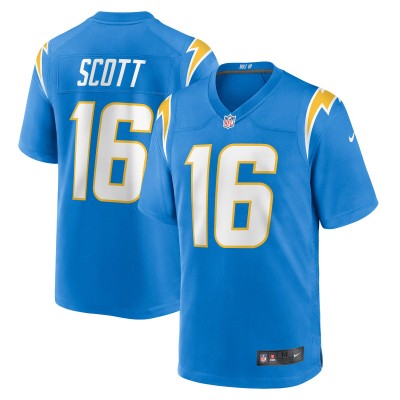 Игровая джерси JK Scott Los Angeles Chargers Nike Game - Powder Blue