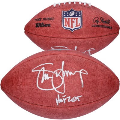 Autographed San Francisco 49ers Fanatics Authentic Wilson Duke Full Color Pro Football with HOF 2005 Inscription