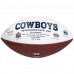 Autographed Dallas Cowboys CeeDee Lamb Fanatics Authentic White Panel Football with Americas Team Inscription