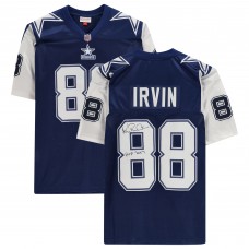 Игровая джерси Autographed Dallas Cowboys Michael Irvin Fanatics Authentic Navy Mitchell & Ness 1995 Throwback Authentic with HOF 2007 Inscription