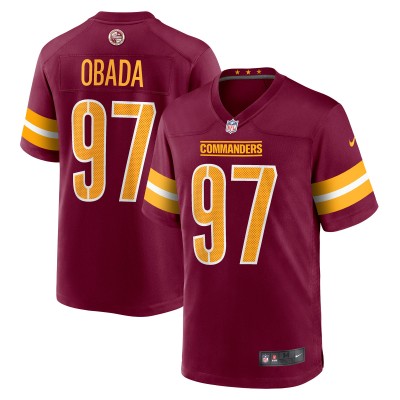 Игровая джерси Efe Obada Washington Commanders Nike - Burgundy