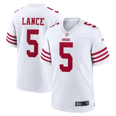 Игровая джерси Trey Lance San Francisco 49ers Nike Player Game - White