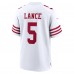 Игровая джерси Trey Lance San Francisco 49ers Nike Player Game - White