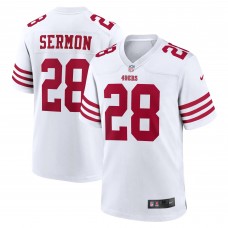 Игровая джерси Trey Sermon San Francisco 49ers Nike Player Game - White