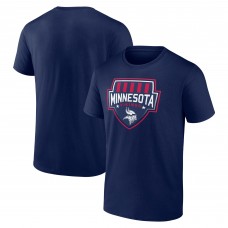 Minnesota Vikings Power Shield T-shirt - Navy