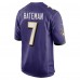 Джерси Baltimore Ravens Rashod Bateman Nike Purple Game Player