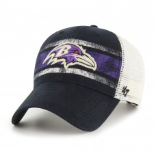 Baltimore Ravens 47 Interlude MVP Trucker Snapback Hat - Black/White