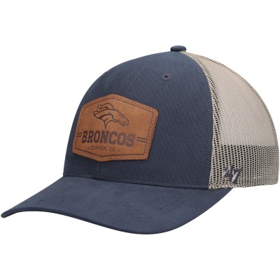 Бейсболка Denver Broncos 47 Navy/Natural Rawhide Trucker