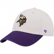 Бейсболка Minnesota Vikings 47 Sidestep Clean Up - Cream/Purple