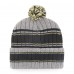 Шапка с помпоном New Orleans Saints 47 Rexford Cuffed Knit - Graphite/Black