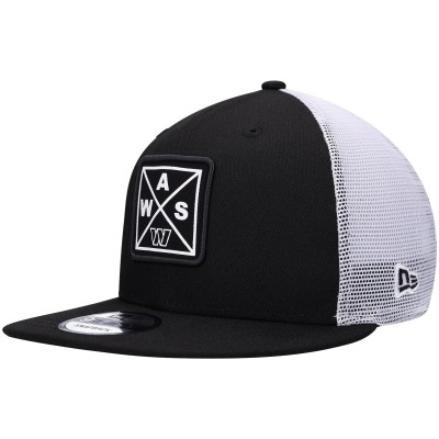 Бейсболка Washington Commanders New Era Quad II 9FIFTY Trucker - Black