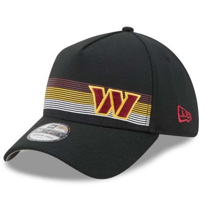 Бейсболка Washington Commanders New Era Flawless Stripe 39THIRTY - Black