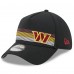 Бейсболка Washington Commanders New Era Flawless Stripe 39THIRTY - Black