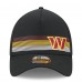 Бейсболка Washington Commanders New Era Flawless Stripe 39THIRTY - Black