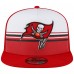 Бейсболка Tampa Bay Buccaneers New Era Striped A-Frame 9FIFTY - White/Red