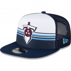 Бейсболка Tennessee Titans New Era Striped A-Frame 9FIFTY - White/Navy