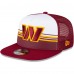 Бейсболка Washington Commanders New Era Striped A-Frame 9FIFTY Trucker - White/Burgundy