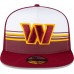 Бейсболка Washington Commanders New Era Striped A-Frame 9FIFTY Trucker - White/Burgundy