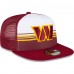 Бейсболка Washington Commanders New Era Striped A-Frame 9FIFTY Trucker - White/Burgundy
