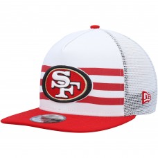 Игровая джерси Бейсболка San Francisco 49ers New Era Stripe 9FIFTY - White/Scarlet
