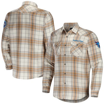 Рубашка Tennessee Titans NFL x Darius Rucker Collection by Fanatics Flannel - Tan