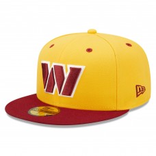 Бейсболка Washington Commanders New Era Flipside 2Tone 59FIFTY - Gold/Burgundy
