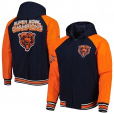 Куртка Толстовка на молнии Chicago Bears G-III Sports by Carl Banks Defender Raglan Varsity - Navy