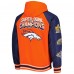 Куртка Толстовка на молнии Denver Broncos G-III Sports by Carl Banks 3x Champions Defender Raglan Varsity - Orange