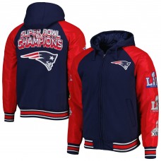 Куртка Толстовка на молнии New England Patriots G-III Sports by Carl Banks Defender Raglan Varsity - Navy