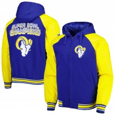 Куртка Толстовка на молнии Los Angeles Rams G-III Sports by Carl Banks Defender Raglan Varsity - Royal