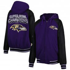 Куртка Толстовка на молнии Baltimore Ravens G-III Sports by Carl Banks Defender Raglan Varsity - Purple