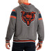 Толстовка Chicago Bears G-III Sports by Carl Banks Navy/Gray Extreme Full Back Reversible Full-Zip Jacket