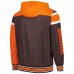 Толстовка на молнии Cleveland Browns G-III Sports by Carl Banks Extreme Full Back Reversible - Brown/Gray