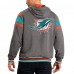 Кофта на молнии Miami Dolphins G-III Sports by Carl Banks Extreme Full Back Reversible - Gray/Aqua