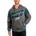 Толстовка на молнии Philadelphia Eagles G-III Sports by Carl Banks Extreme Full Back Reversible - Gray/Midnight Green