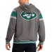 Толстовка на молнии New York Jets G-III Sports by Carl Banks Extreme Full Back Reversible - Gray/Green